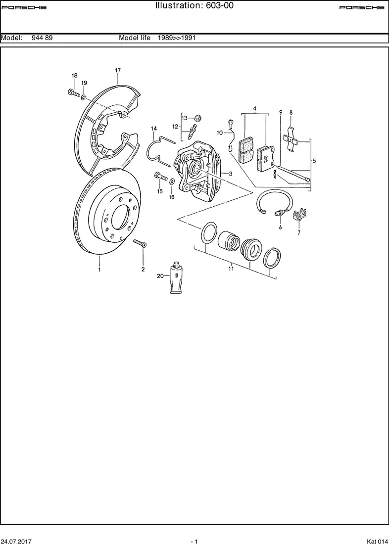 Disc brake                           -89           944 diagram