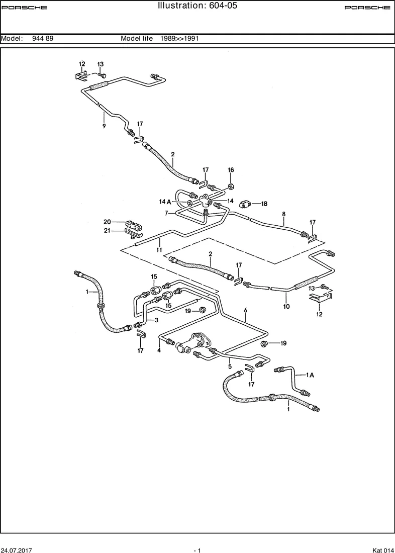 Brake lines diagram