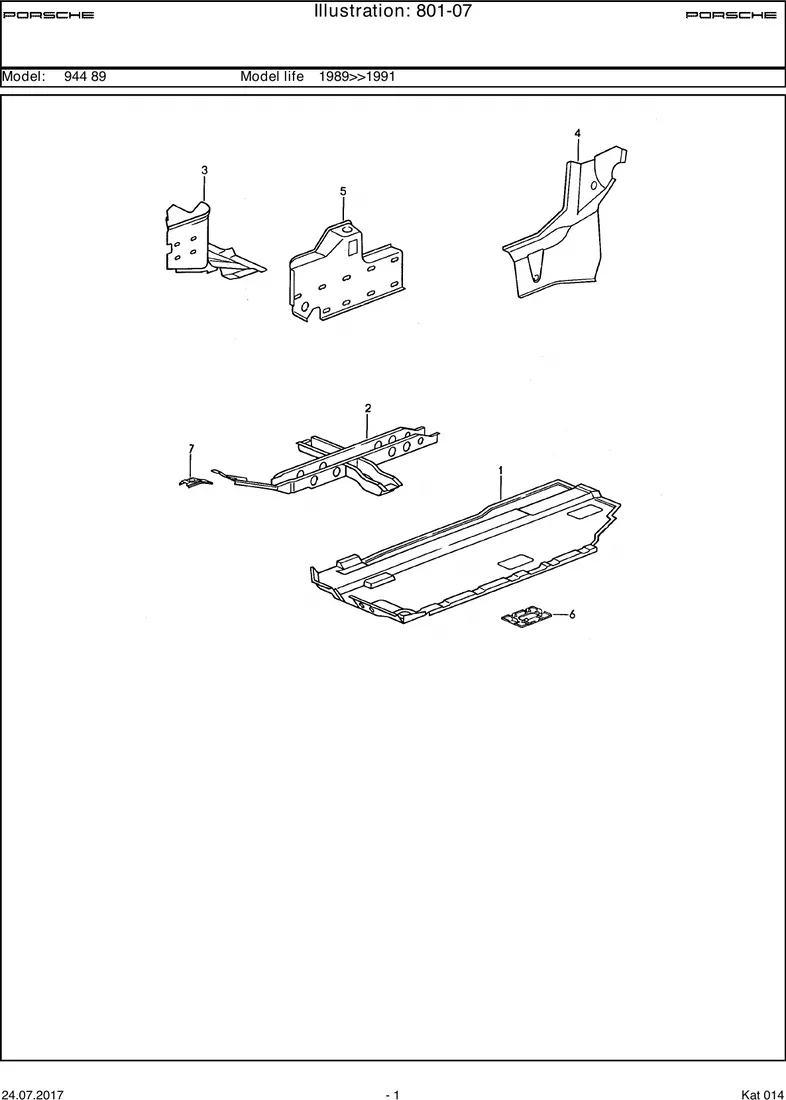 Floor section                                      CABRIO diagram