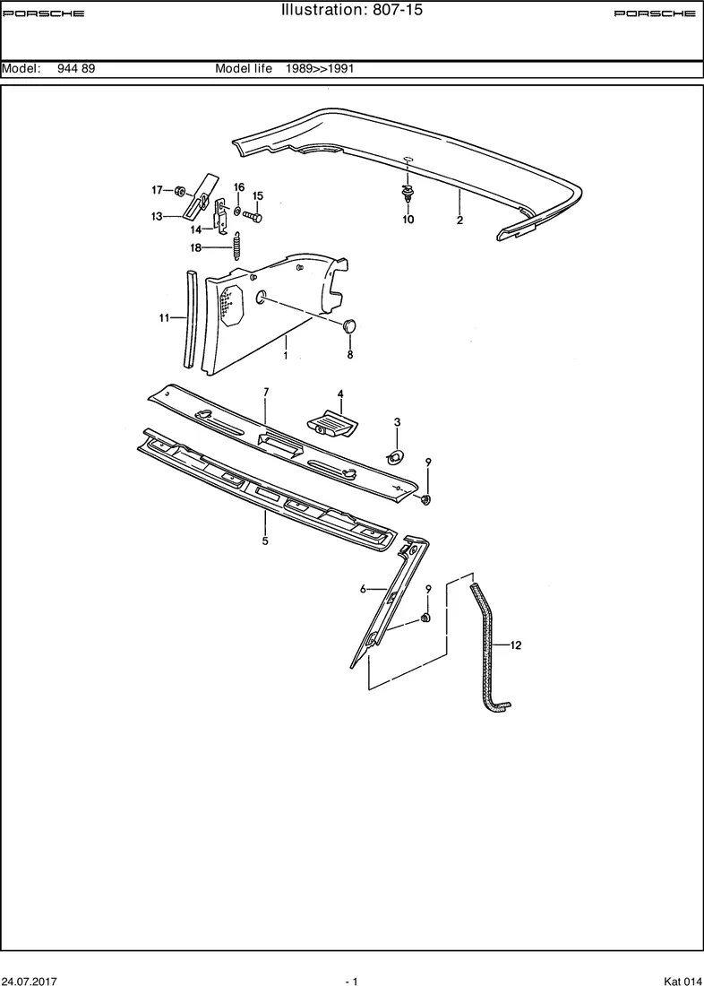 Linings                                            CABRIO diagram