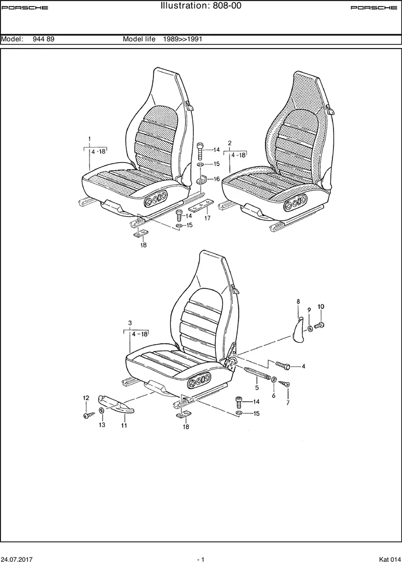 Seat diagram