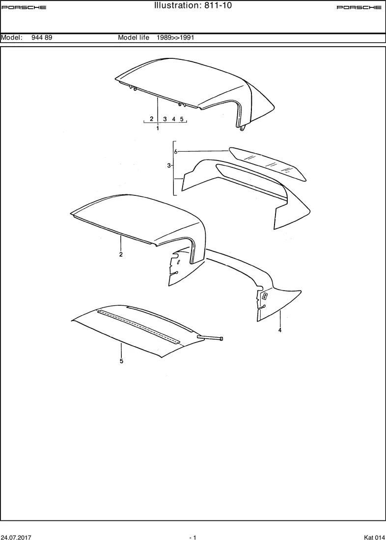 Convertible top                                    CABRIO diagram