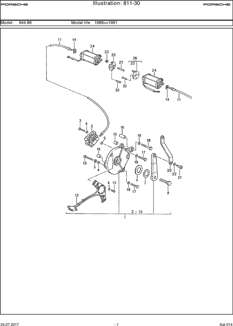 Convertible top control                            CABRIO diagram