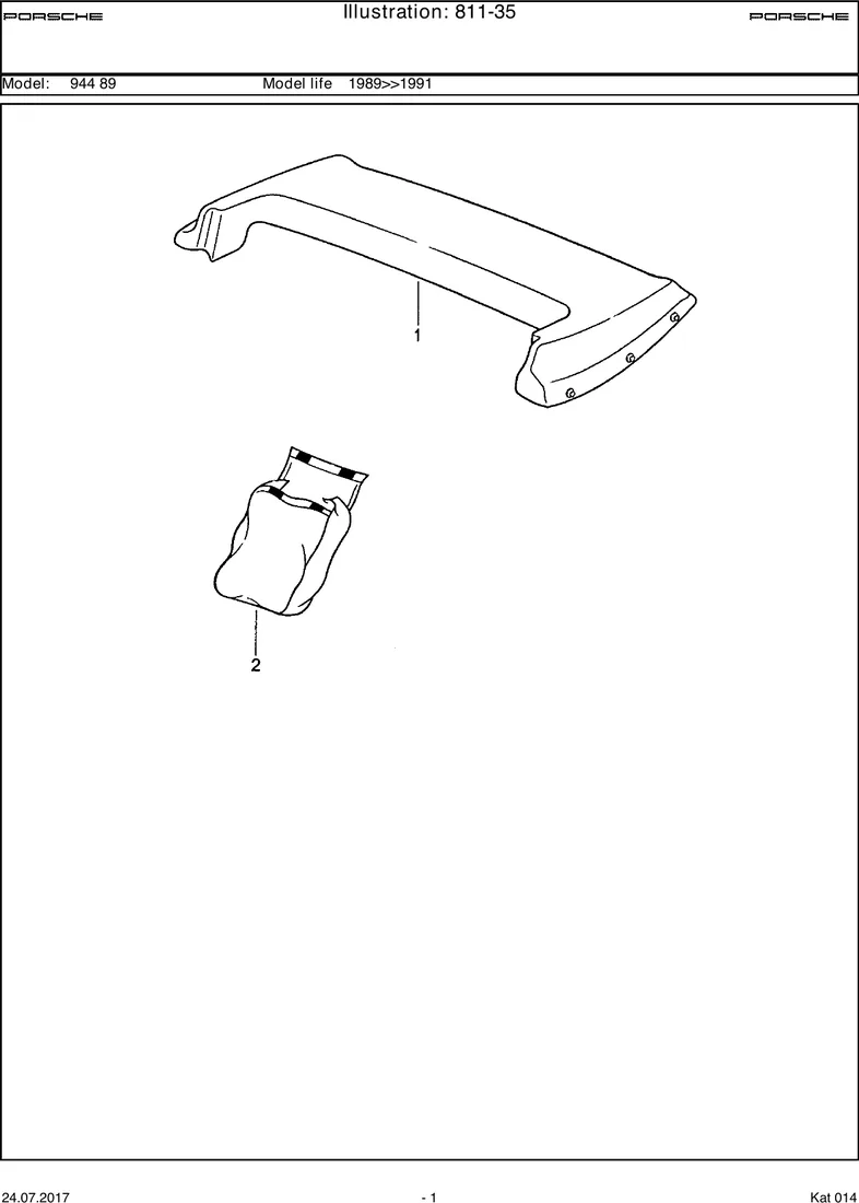 Convertible top cover                                CABRIO diagram