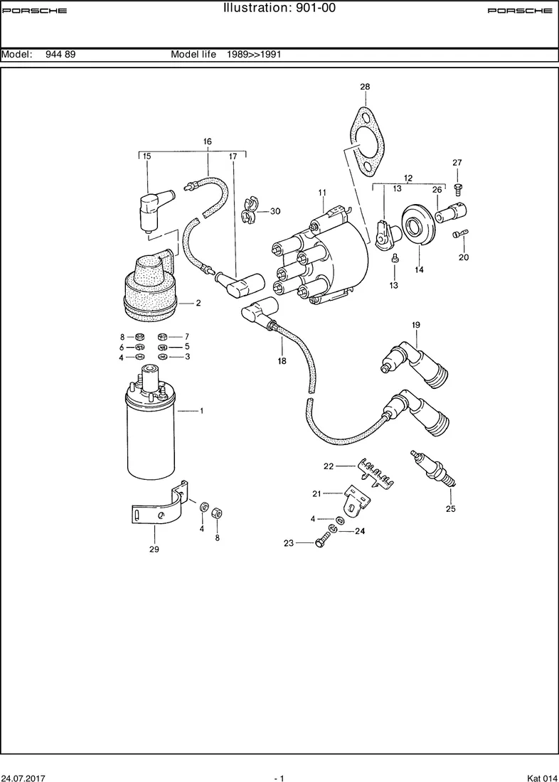 Engine electrics 1                                 M44.11/12/52 diagram