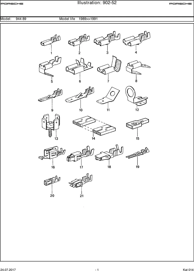 Flat plug diagram