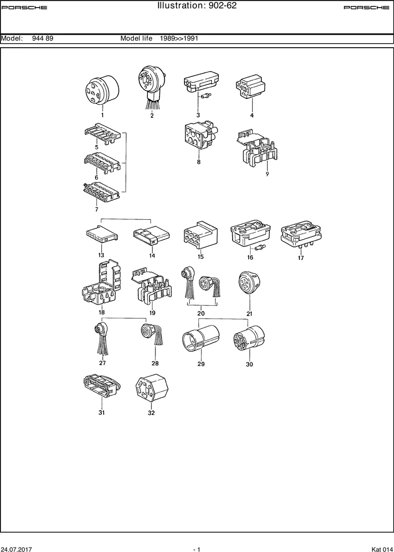 Connector housing diagram