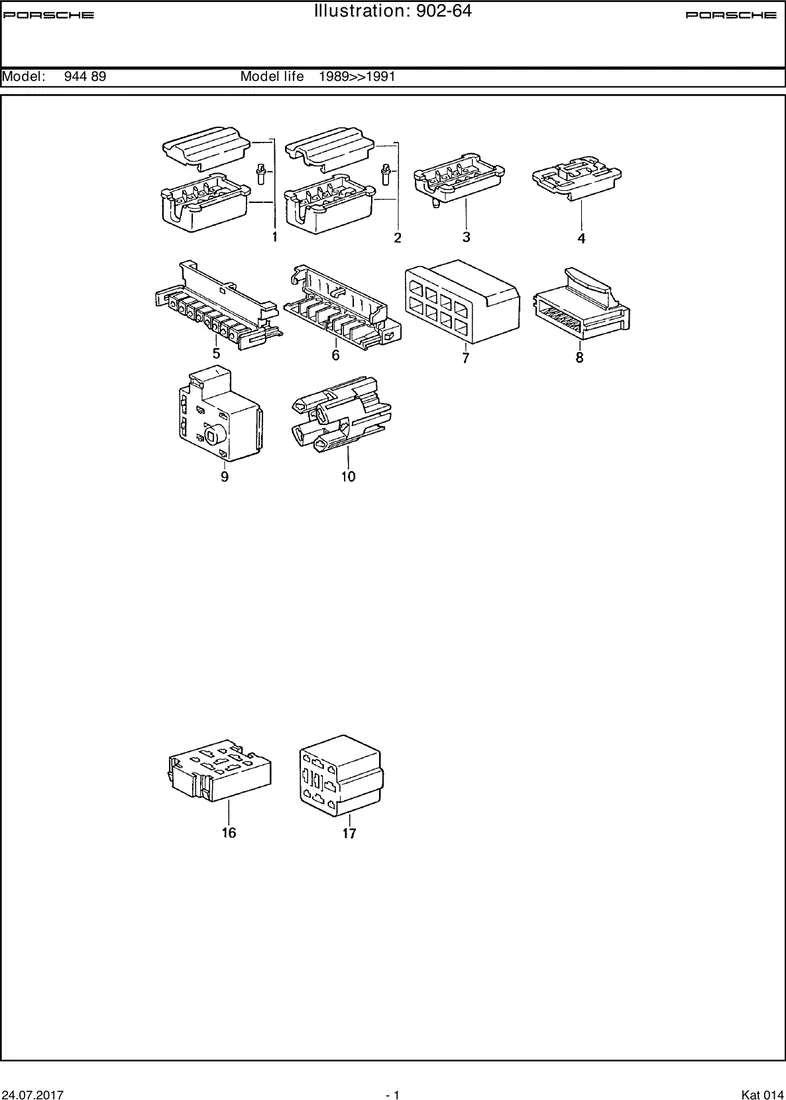 Connector housing diagram