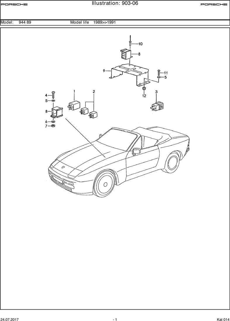 Relay                                              CABRIO diagram