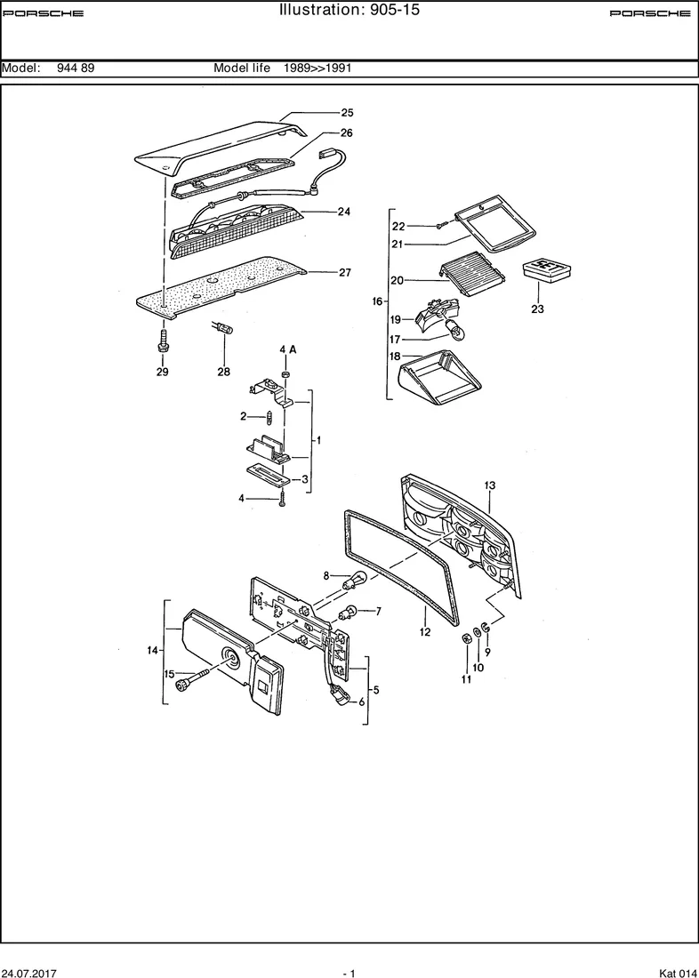 License plate light                                COUPE diagram