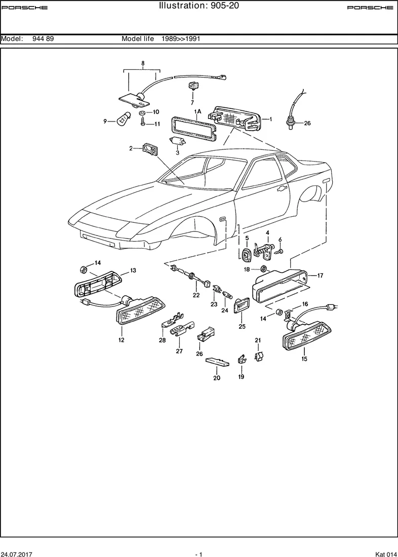 Interior light diagram